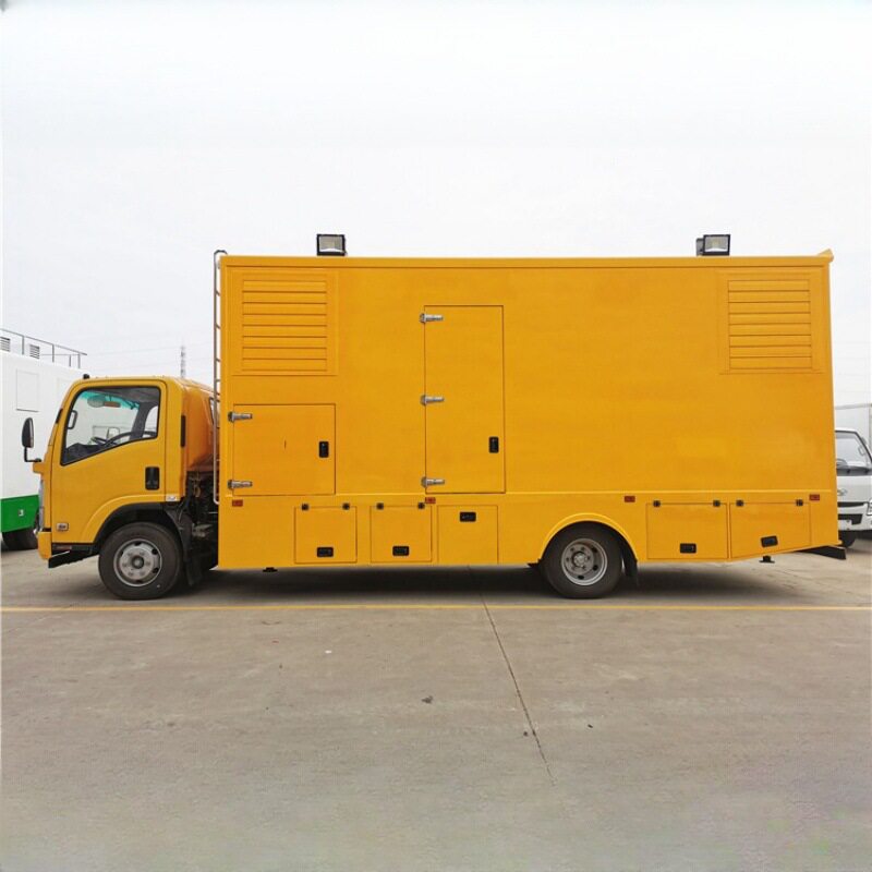 大流量排水防汛车 移动100-500kw电源车 地下车库应急救险排涝车