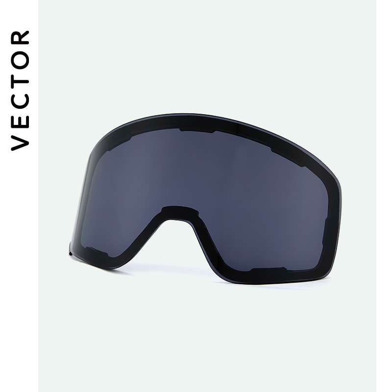 VECTOR滑雪镜片替换镜片双层防雾磁吸镜片