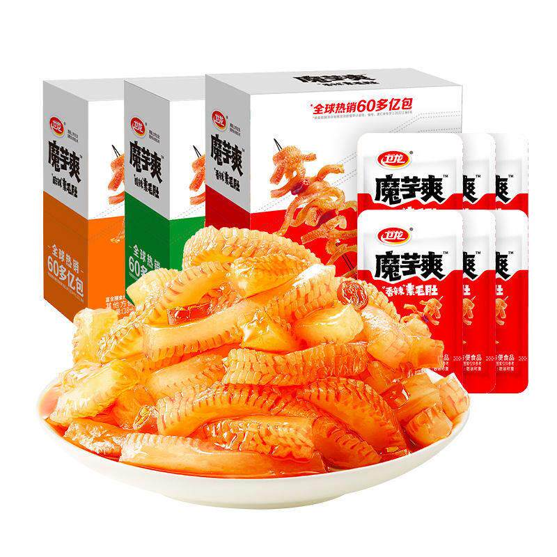卫龙魔芋爽15g*40包麻辣儿时辣条小包装散装怀旧零食小吃休闲食品