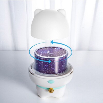 3 In 1 Cute Starry Sky Night Light PIrojector Lamp Wireless
