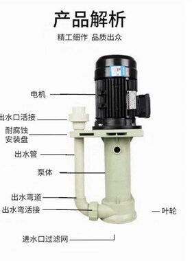 750w1b.1kw1.5kw2.2kw海水潜水泵FSY25-5-0.12喷淋塔220v380vPP3H