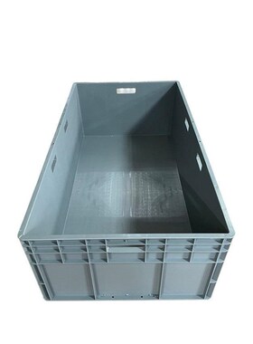 灰色物流周转箱汽配厂流水线仓储塑料加厚周转筐厂家EYU61233