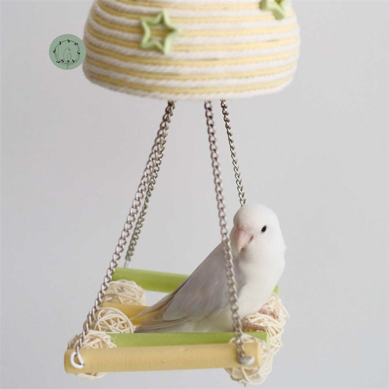 鹦鹉窝夏季避暑乘凉小凉亭牡丹玄凤D鸟玩具秋千站台悬挂窝休息吊