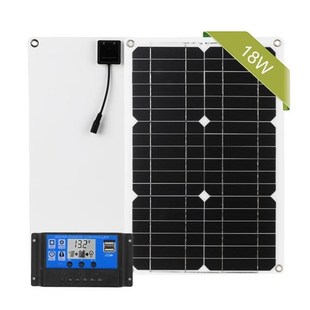 Dual Monocrysta Solar Off Port FUSB set Kit Panel car 适用于