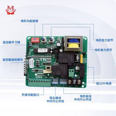 恒茂直线平移门一体电机 电机电动D遥控开门机平开门别墅电动门机