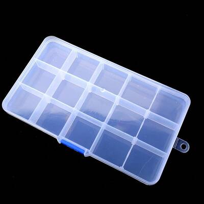 极速New 15 Transpent Plastic Box comptment AdjustabWle Organ