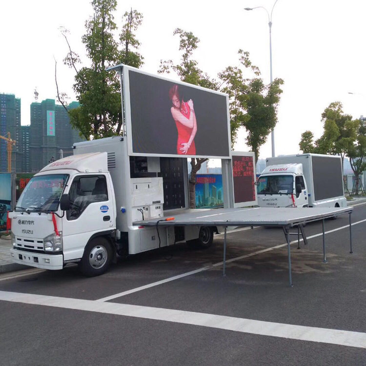 广告车中小型移动宣传车流动舞台车LED视频播放车路演车