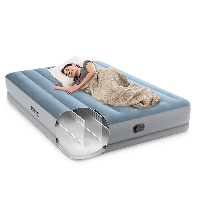 INTEX64157充气床垫家用USB自动泵客床午休床户外折叠便携单双人
