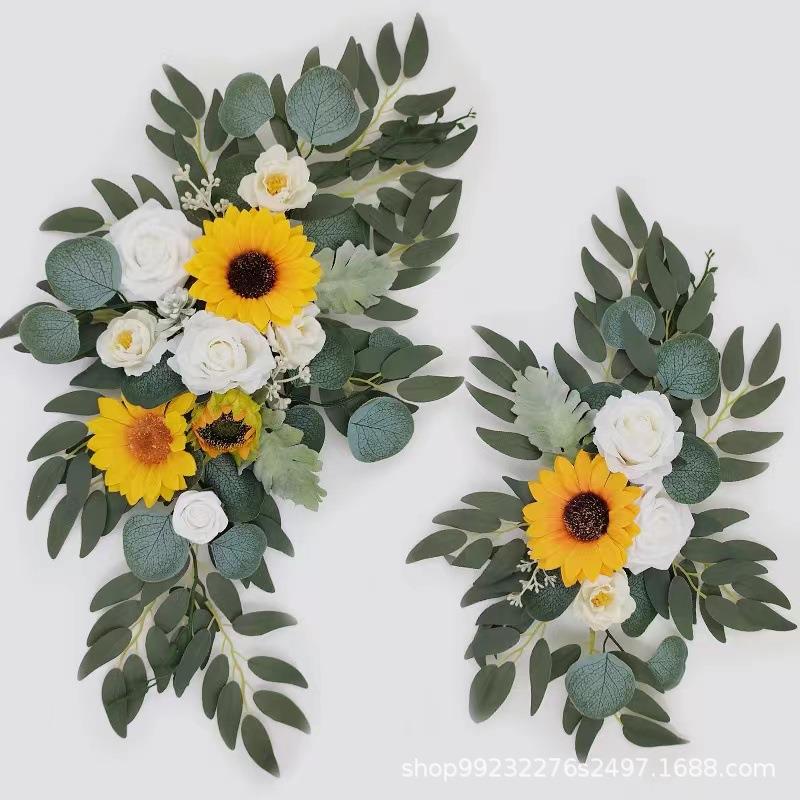 热销婚礼仿真花迎宾花指示牌花桌花摄影装饰婚庆用品工厂