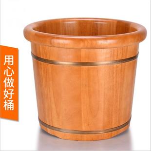 佩德金木桶泡脚足浴桶实木35高洗脚足浴盆橡木加高木质泡脚木桶