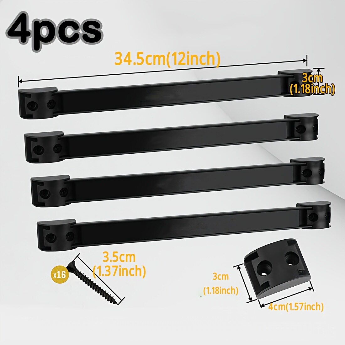 4个装磁性工具架工具条收纳架