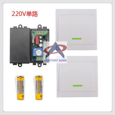 AC315M学习码单路遥控开关10A继电器控制器墙壁面板随意贴遥控