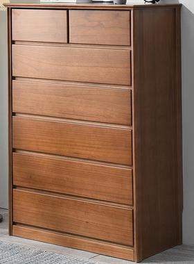 斗柜简约现代五斗柜实木卧室抽屉柜五斗橱客厅靠墙储物柜子收纳柜