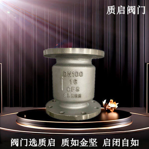 304不锈钢立式法兰止回阀DN100