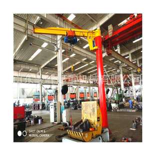 车间室内电动小吊机定柱式1T轻小型悬臂吊3吨移动式旋臂吊旋转