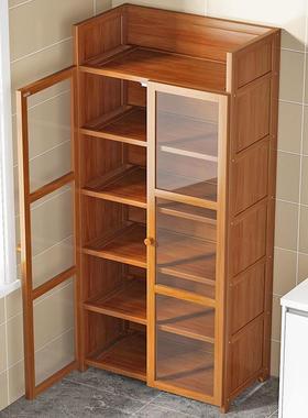 厨房用品置物架家用落地多层微波炉架烤箱收纳架放锅多功能储昌弯