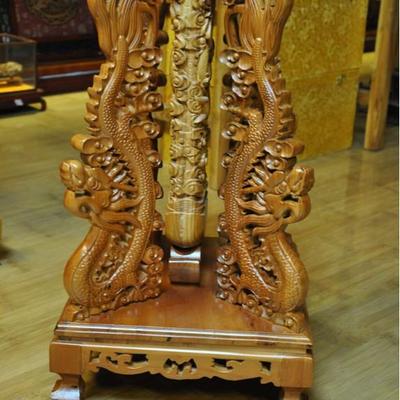 桃木剑架肥城福临桃木工艺品厂大剑架子是木架子十八般兵器架子