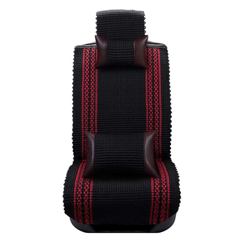 汽车坐垫夏季凉垫冰丝编织透气夏天全包四季通用座垫车垫座套L537