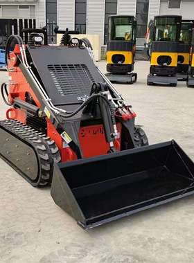 出口款迷你履带式滑移装载机牧场养殖场小铲车轮式滑移装载机