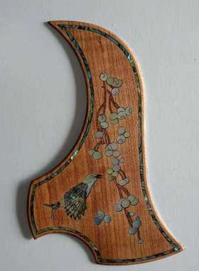 吉他护板螺钿镶嵌工艺木质吉他护板配件