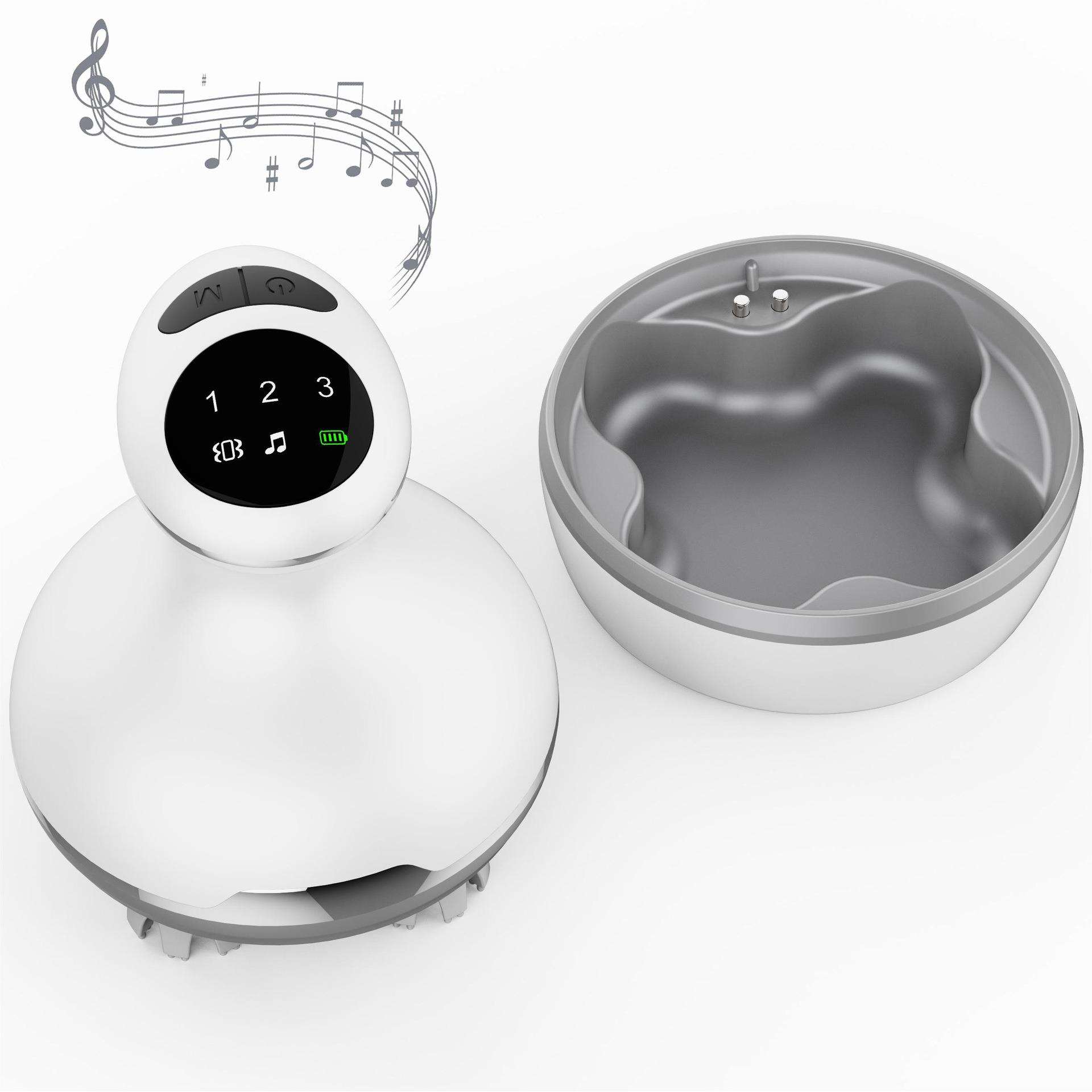 新款头皮头部按摩器电动手持按摩器头部身体按摩器头部按摩仪