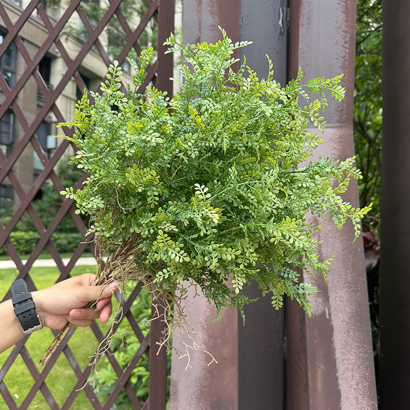 仿真花叶子绿植森系婚庆布置户外草坪婚礼装饰酒店工程人造花假花