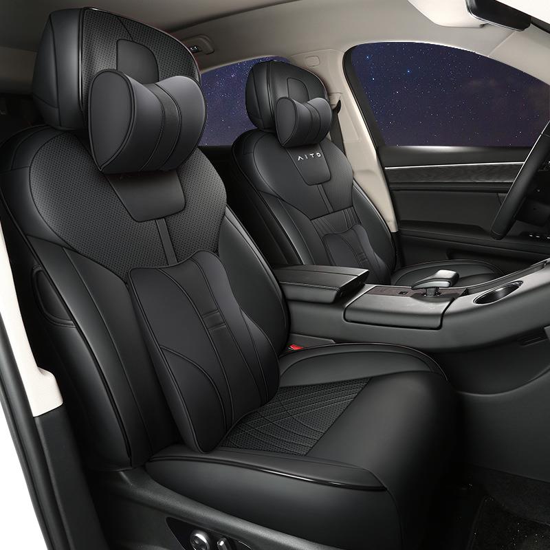 专车可订2022款问界M5全皮款汽车坐垫五座四季专用SUV内饰座椅套