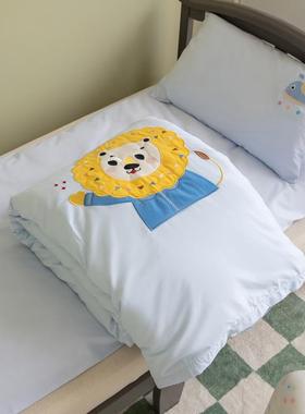 幼儿园被子三件套被套纯棉儿童六件套午睡被褥宝宝入园床品含芯夏
