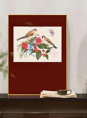 喜鹊登枝法式艺术装饰画中式客厅书房壁画餐边柜开业节庆婚房挂画