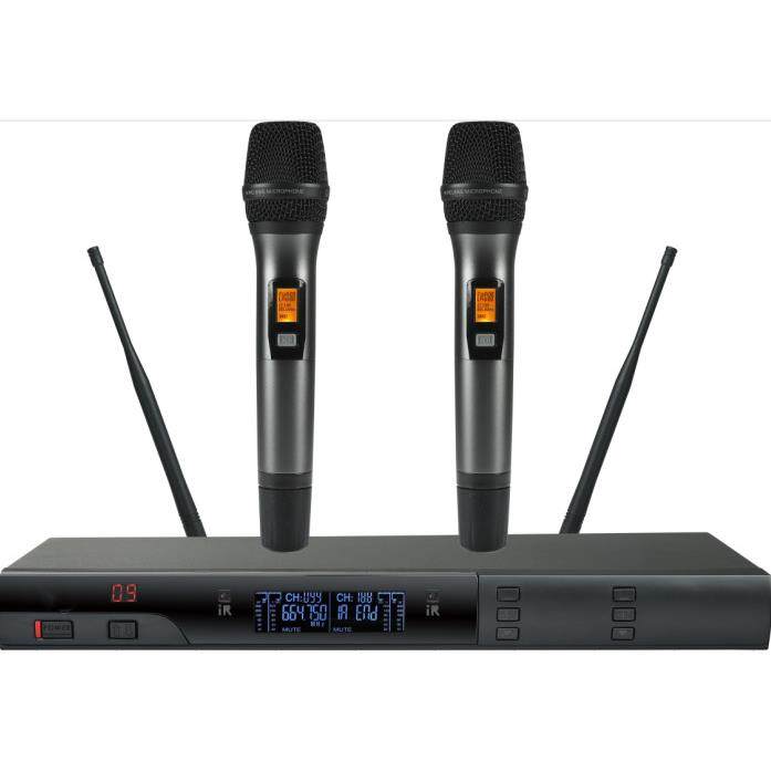 高端无线动圈式防啸叫降噪发光专业防摔话筒音箱设备娱乐KTV专用