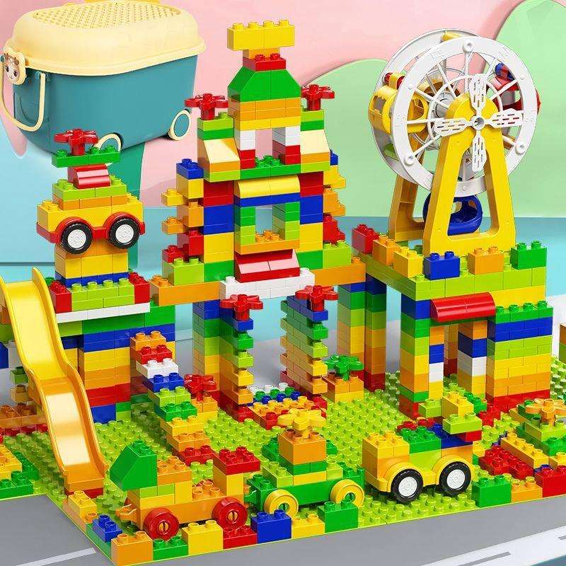 儿童积木拼装大颗粒3到6岁滑道拼图女10智能开发动脑玩具男孩