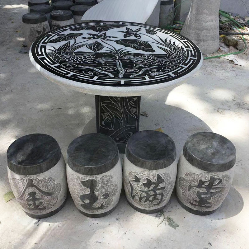 厂家直销可石桌石凳户外庭院阳台花园石雕雕塑户外休闲摆件