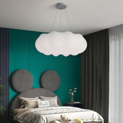 儿童房灯卧室灯创意卡通南瓜灯护眼公主房间灯女孩男孩云朵吸吊灯