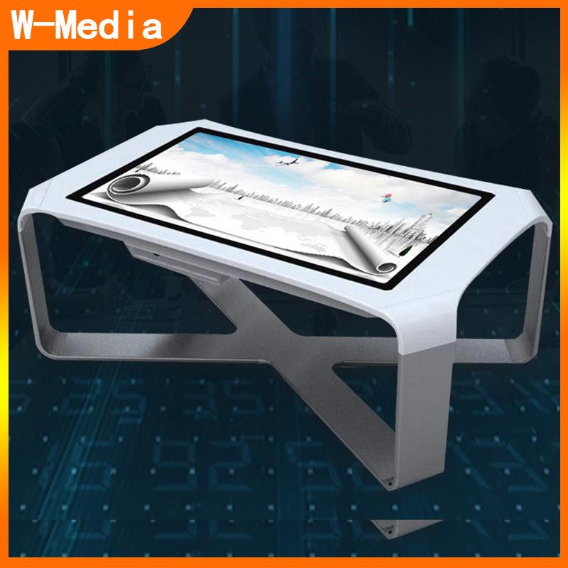 万马49寸X蝴蝶型触摸桌茶几立式游戏互动台window多点触摸触控
