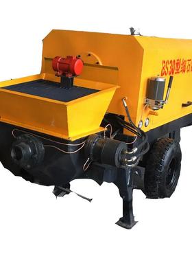 小型细石砂浆上料机斜式混凝土浇筑泵大颗粒混凝土输送泵