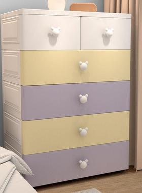特大加厚欧式收纳柜子抽屉式宝宝衣柜婴儿玩具储物柜整理箱五斗柜