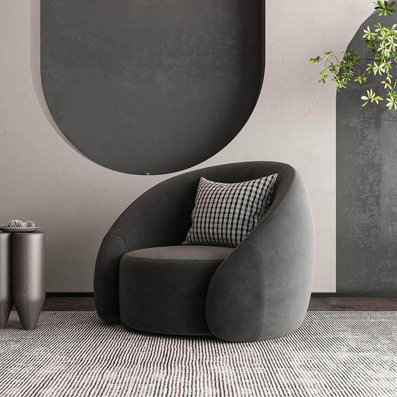 轻奢休闲椅单人沙发北欧卧室网红客厅可躺旋转单人椅阳台休闲桌椅
