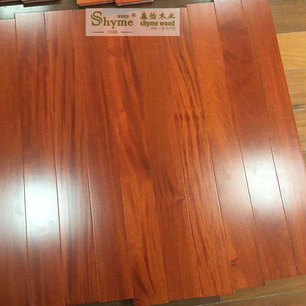 南美红影金檀全实木地板免龙骨