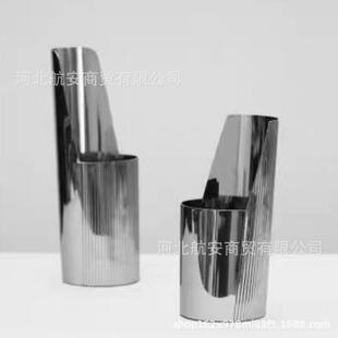 现代简约创意不锈钢不规则花器花瓶家居桌面餐桌茶几电视柜软装饰