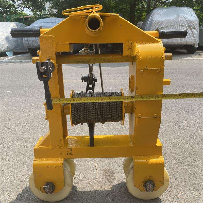 SLY-3铁路多功能拉轨车钢轨搬运车钢丝绳运道小车双绝缘轮单轨