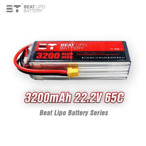BT LIPO倍特电池3200mAh/6S/22.2V/65C/航模电池