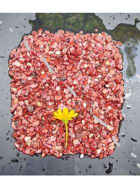 浅灰色灰色景观专用红色鹅卵石-圆滑小石子-红沙造景装饰材料