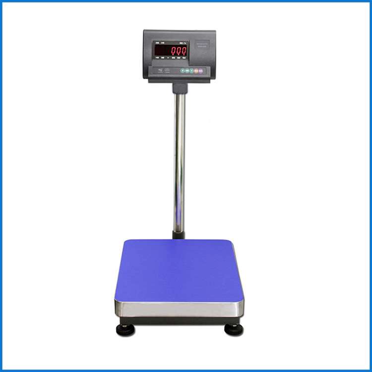 TCS-500kg电子台秤60*80cm英文外贸出口工业加厚电子秤500kg/50g