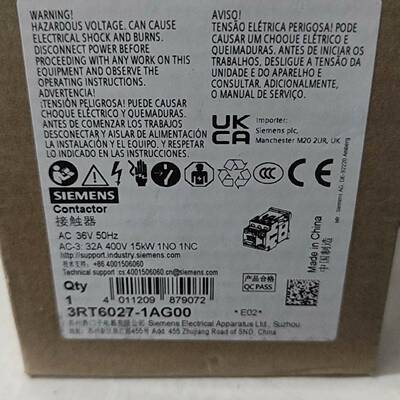 可维修3RT6027-1AG00，西门子接触器