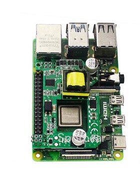 树莓派3B+/4B 以太网POEA供电扩展板 即插即用 带散热片散热