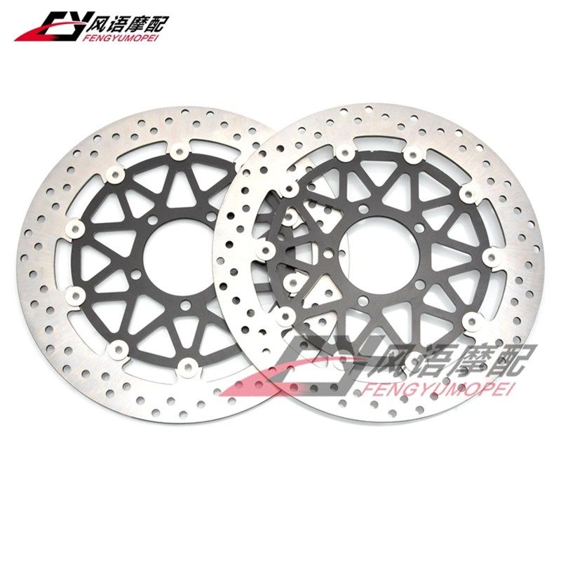 适用川崎大d牛 ZX10R ZX-10R 16-23年 前刹车盘 前碟刹盘 330mm