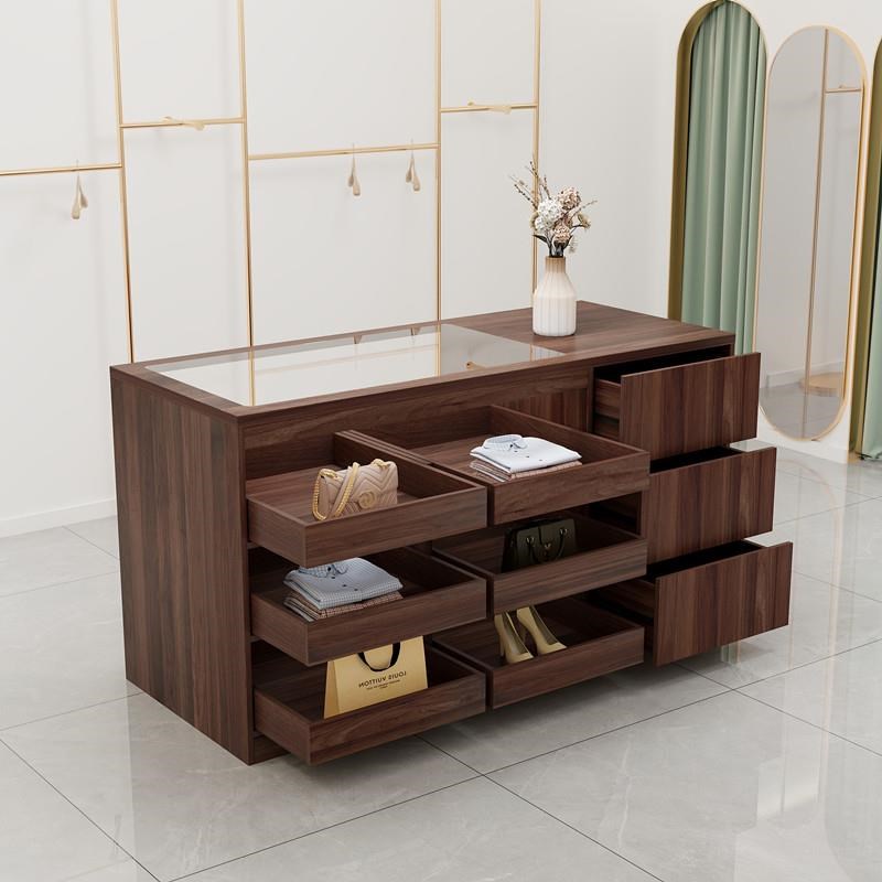 服装店中岛柜流水台展示台收银台柜G台摆件饰品陈列柜吧台桌带