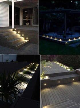 10PCS/lot Black 35mm Half Moon LED Outdoor GardenU Yard Fenc