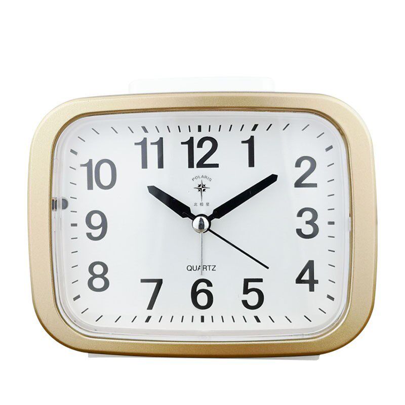 北极星静音大字体小闹q钟儿童简约夜灯音乐座钟贪睡学生卧室床头