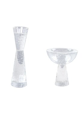 现代简约北欧风格透明摆件u高脚托盘酒柜吧台装饰品玄关电视柜摆